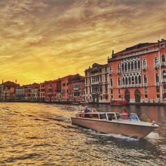 Naklejka premium venice sunset