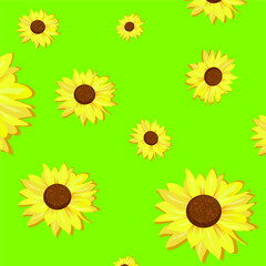 pattern with yellow flowers