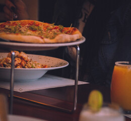 italian food in the restaurant