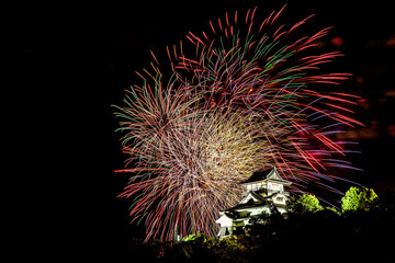 犬山城と花火　Inuyama Castle Fireworks