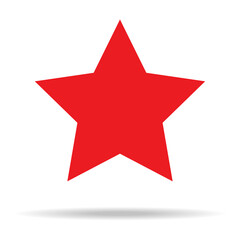 Star icon vector isolated on white background. Trendy star icon in flat style. Modern star template for app, ui, logo and web site. Star icon vector illustration