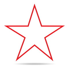 Star icon vector isolated on white background. Trendy star icon in flat style. Modern star template for app, ui, logo and web site. Star icon vector illustration