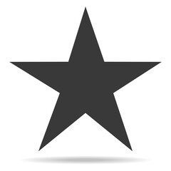 Star icon vector isolated on white background. Trendy star icon in flat style. Modern star template for app, ui, logo and web site. Star icon vector illustration