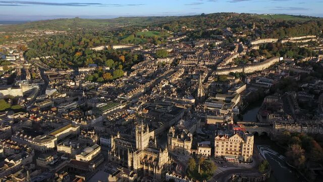 Georgian City of Bath and Bath Cathedral, Somerset, England  