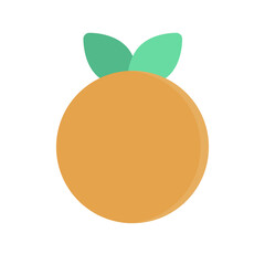 Orange Icon Logo Illustration Vector Isolated. Spring Season Icon. Suitable for Web Design, Logo, App, and UI.