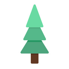 Spruce Icon Logo Illustration Vector Isolated. Spring Season Icon. Suitable for Web Design, Logo, App, and UI.