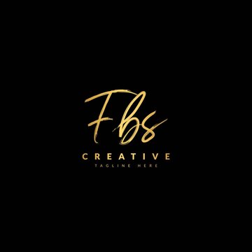 FBS handwritten signature logotype. Typography for company and business logo. Vector logo design.