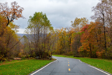 Fototapeta premium The beautiful autumn landcsape of Jinlong Mountain of Harbin, China.