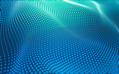 Abstract background. Molecules technology with polygonal shapes, connecting dots and lines....