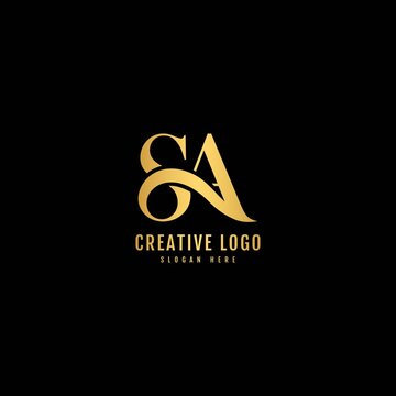 SA Combination text logotype. Minimalist letter concept. Typography for Company and Business Logo.