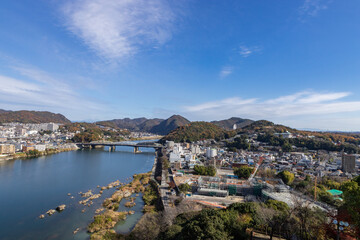 Fototapeta na wymiar 犬山城天守閣からの眺望