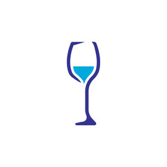 wine glass icon vector design trendy