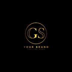 GS Initial logo with elegant concept. Typography for company and business logo.