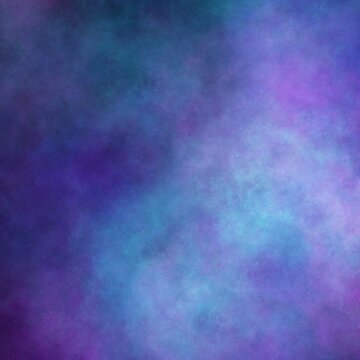 abstract blue and purple nebula watercolor background illustration 