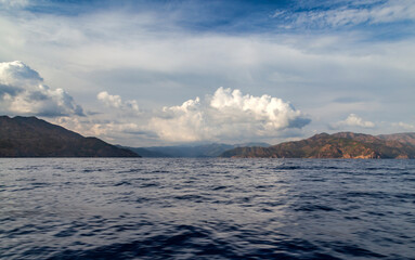 Clouds over the Mediterranean Sea