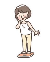 体重を気にする女性