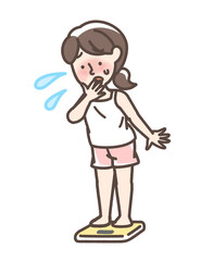 体重を気にする女性