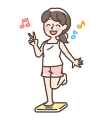 体重を気にする女性