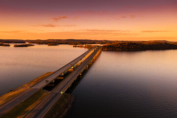 Obraz premium Sunset Bridge