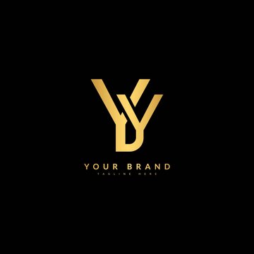 Initial Letter YY, Luxury Monogram Logotype. Typography for company and bussines logo.