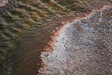hot springs ground erosion textures 