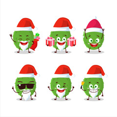 Santa Claus emoticons with soursop cartoon character