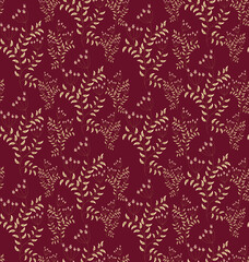 Fototapeta premium seamless small vector flower design pattern on background