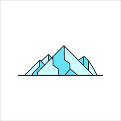 logo mountain templet vector icon 