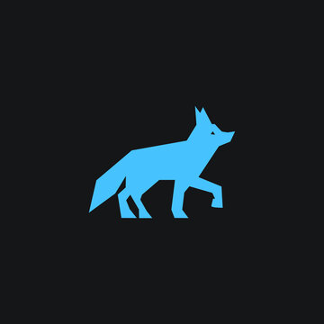 logo fox animal icon templet vector