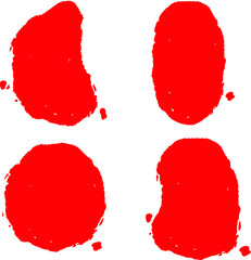 Traditional chinese seals as design elements, name stamps