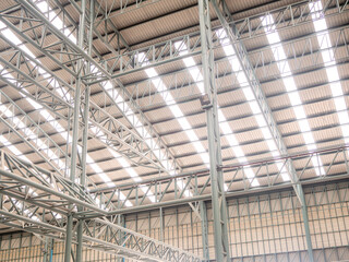 Hall Roof steel structure the modern design.