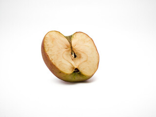 The apple cut in half and leave it for a while, thus dulling the apples.