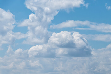 Sky background. Blue sky with white clouds.