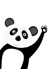Panda winken