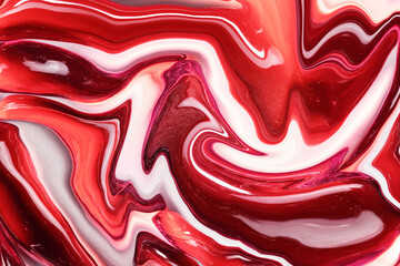 Abstract red paint background with marbled texture pattern in elegant fancy design