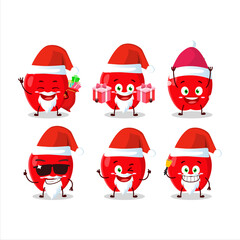 Santa Claus emoticons with new red apple cartoon character