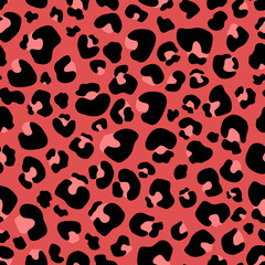 Seamless pattern Leopard print . Leopard background vector illustration