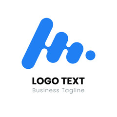 Abstract logo. Minimalistic logo design. Creative logo. Beautiful and simple element. Eps 10 vector illustration.