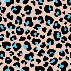 Seamless pattern Leopard print . Leopard background vector illustration