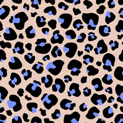 Seamless pattern Leopard print . Leopard background vector illustration