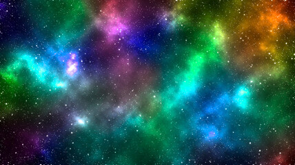 Abstract science background with galaxy