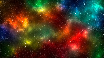Fototapeta na wymiar Colorful galaxy illustrtion concept background