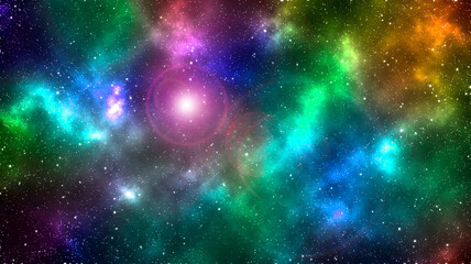 Obraz na płótnie Canvas Colorful galaxy background. Stars on the space