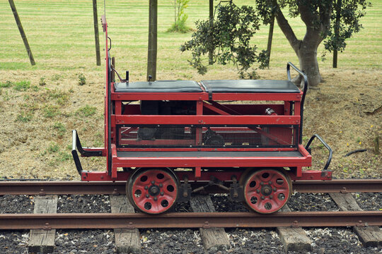 View Of Railway Motor Trolley At Glenbrook Vintage Railway