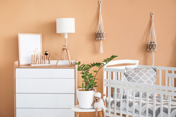 Stylish interior of modern children's room