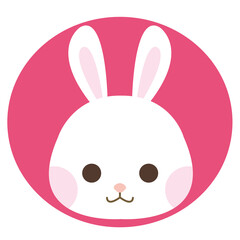 かわいい　動物　アイコン　うさぎ
