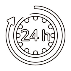 Online shopping vector line icon - app and mobile web responsive