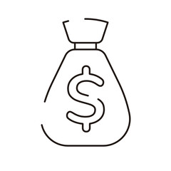 Online shopping vector line icon - app and mobile web responsive