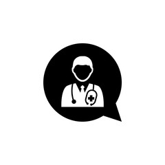 Doctor icon isolated on white background