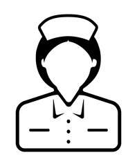 Worker avatar icon illustration (upper body) / nurse, Health care worker